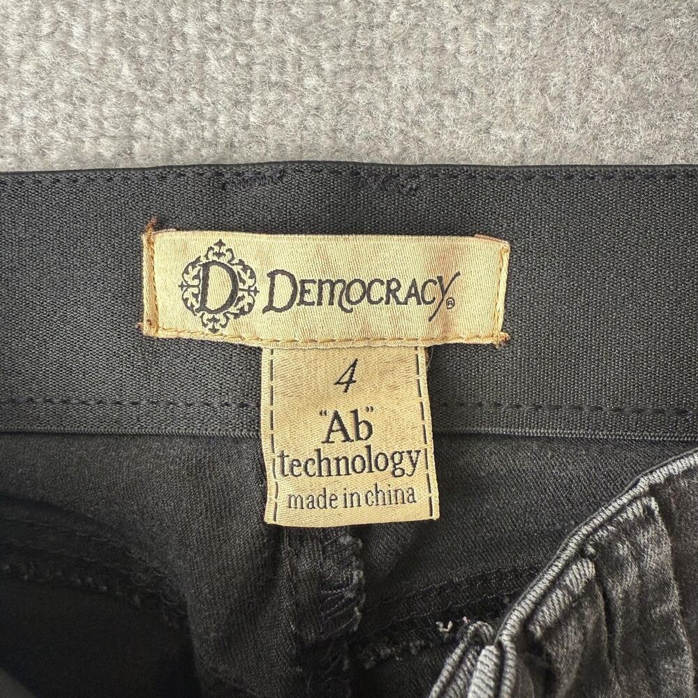 Democracy Jeans Womens 4 Black Gray Ab Technology Jegging Skinny Stretch Denim - Picture 4 of 12